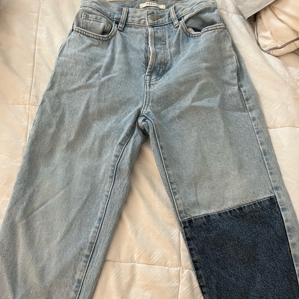 High waisted color block pacsun jeans